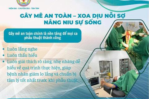 GÂY MÊ AN TOÀN – XOA DỊU NỖI SỢ – NÂNG NIU SỰ SỐNG