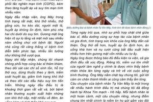 Có những niềm vui của người thầy thuốc, chỉ đơn giản là thấy người bệnh khoẻ hơn mỗi ngày...