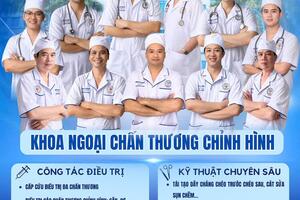 Khoa Ngoại chấn thương chỉnh hình - Nơi trao gửi niềm tin