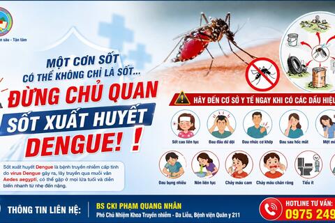 Một cơn sốt có thể không chỉ là sốt...Đừng chủ quan với sốt xuất huyết Dengue